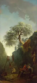 Drucke von Grüne Wand, 1790 Hubert Robert Drucke: Grüne Wand, 1790. Künstler: Hubert Robert