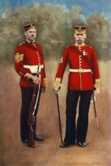 Die Grenadier Guards (Colour-Sergeant und Sergeant-Major), 1901. Künstler: Gregory and Co