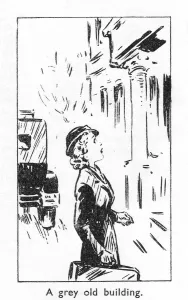 Ein grauer alter Gebäude, 1940