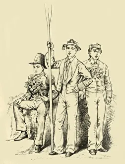 Gruppe am 4. Juni 1911. Künstler: Unbekannt.