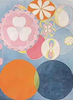 Bildende Kunst Drucke: Gruppe IV Nr. 2 Die Zehn Größten Kindheit 1907 Schöpferin : Hilma af Klint (1862 - 1944)