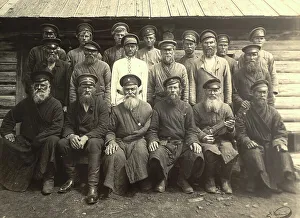 Ein Gruppe alter Kosaken, 1909. Ersteller: Nikolai Georgijewitsch Katanaew