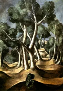 French Landscape Artists Drucke: The Grove, 1912. Creator: Andre Derain. The Grove, 1912. Creator: Andre Derain