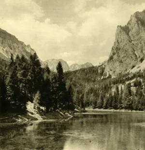 Austria Landscapes Drucke: The Grüner See, Styria, Austria, c1935. Creator: Unknown