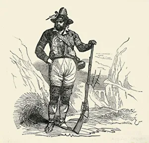 Guerrilla Warfare History Drucke: A Guerrilla, 1849. Creator: Unknown