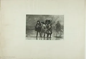 French Military Portrait Drucke: The Guide, 1836–37. Creator: Auguste Raffet