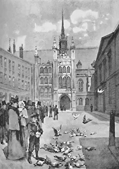 Grade I Listed Buildings Drucke: The Guildhall, Front Exit, 1891