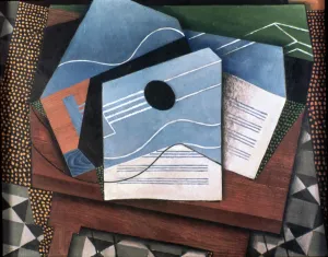 Gitarre auf einem Tisch, 1915. Künstler: Juan Gris