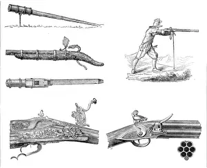 Antique Firearms Collection Drucke: The Gun and its Development, 1881. Creator: Unknown