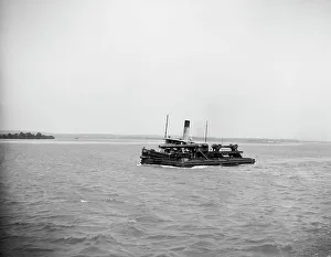 Early 20th Century Warfare Drucke: Guns bound for the testing grounds