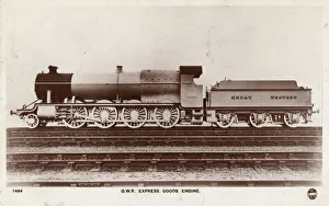 Vintage Railway Transportation Drucke: GWR Express Goods Engine, 1934. Creator: Unknown