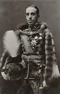 Early 20th Century Royalty Drucke: H. M. King of Spain, c1910. Creators: Unknown, Franzen
