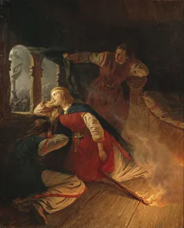 Nordische Mythologie Drucke: Hagbard und Signy, 1861