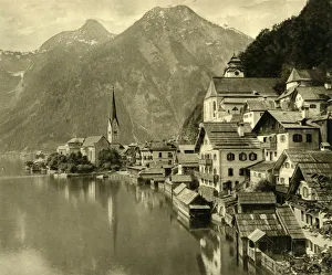 Eastern Alps Scenery Drucke: Hallstatt, Upper Austria, c1935. Creator: Unknown