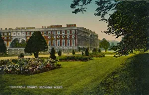 West London Landmarks Drucke: Hampton Court, Looking West, c1910