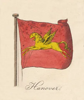 German Flags Drucke: Hanover, 1838