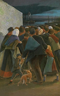 Post Impressionist Artists Drucke: To the Harbour, 1896. Creator: Eugene Laermans