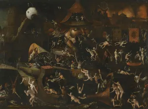 Niederländische Schule Drucke: Die Verwesung des Hells