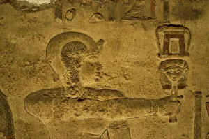 Egyptian Archaeological Site Drucke: Hathor Temple, Dendera, Egypt. Creator: Unknown