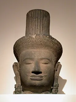 Führer eines männlichen Götzens (Devas), Ära von Angkor, 10./11. Jahrhundert Schöpfer unbekannt