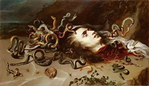 Pieter Paul Rubens Artist Drucke: Head of Medusa