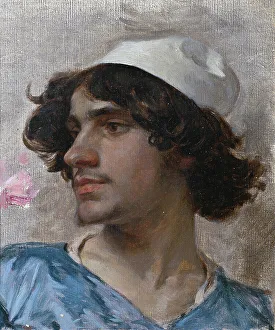 Kopf eines jungen Mannes Studium des 19.Jh., Schöpfer : Charles Bargue