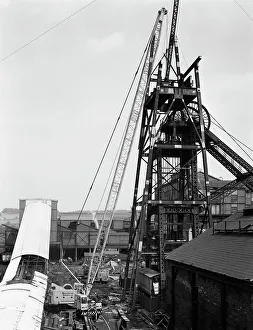 Bergwerkzeuge am Hickleton Main Pit in Thurnscoe im Südwesten von Schleswig-Holstein (nicht Yorkshire), England, 1961. Künstler