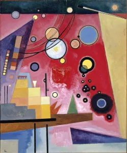 Wassily Vasilyevich Kandinsky Drucke: Heavy Red, 1924