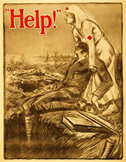 WWI Posters Drucke: Help!, 1914-1918