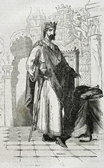 Full Length Male Portrait Drucke: Henry II, 1852. Creator: Unknown