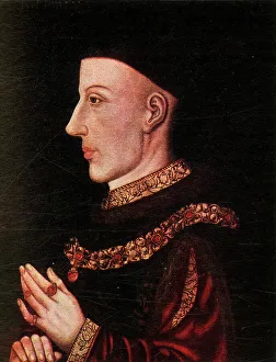 English History Figures Drucke: Henry V, (c1911). Creator: Unknown