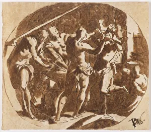 Venetian School Masterpiece Drucke: Hephaestus at the Forge. Creator: Palma il Giovane, Jacopo, the Younger (1544-1628)