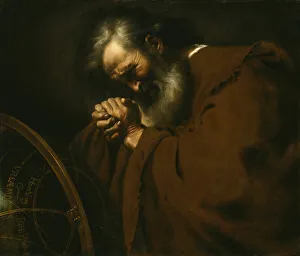 Heraklit von dem Tränenphilosophen um 1630. Erfinder unbekannt