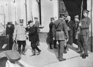 WWI Leaders Drucke: Herbert Asquith at the front, First World War, 1914-1916, (c1920)
