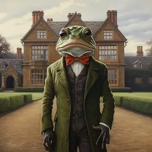 Der Wind In Den Weiden Drucke: AI-BILD - Kröte, aus The Wind in the Willows