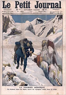 Le Petit Journal Cover Drucke: A heroic act, 1914. Creator: Unknown