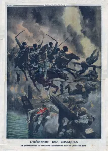 Le Petit Journal Cover Art Drucke: The heroism of the Cossacks, 1915. Creator: Unknown