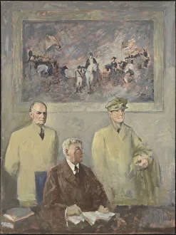 National Portrait Gallery Images Drucke: The High Command - Left Panel, 1947-1949. Creator: Augustus Vincent Tack