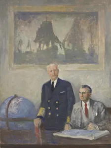 National Portrait Gallery Artwork Drucke: The High Command - Right Panel, 1947-1949. Creator: Augustus Vincent Tack