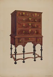Hochschrank, um ca. 1936 von Harry Eisman geschaffen