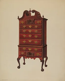 Hoher Schrank, um ca. 1937 vom Künstler Harry Eisman