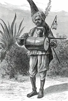 British Newspaper Prints Drucke: A Hindoo mendicant pilgrim, 1876. Creator: Unknown