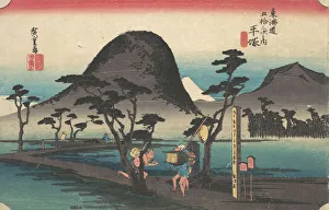 Drucke von Nawate Do in Hiratsuka, um 1834 Ando Hiroshige Drucke: Hiratsuka; Nawate Do um etwa 1834/um etwa 1834 Künstler: Andō Hiroshi (Ando Hiroshige)