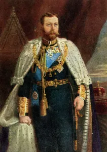 King Of Great Britain Drucke: H.M. King George V. - front page, c1911. Creator: Unknown
