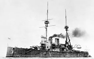 Royal Navy Warship Drucke: HMS Lord Nelson, c1908-1920
