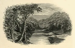 Great Britain Rural Landscapes Drucke: On the Hodder, c1890. Creator: Unknown
