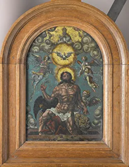 Holy Trinity Art Drucke: The Holy Trinity, c.1550-c.1574. Creator: Unknown