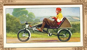 Vintage Bicycle Drucke: Horizontal Bicycle, 1939