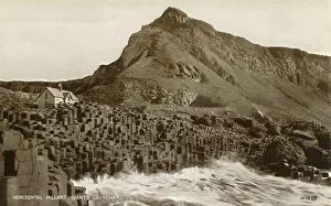 Northern Ireland Coastline Images Drucke: Horizontal Pillars, Giants Causeway, late 19th-early 20th century. Creator: Unknown