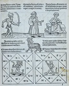 Horoskoptypen, 1488. Ersteller: Unbekannt.